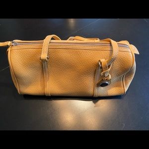 Dooney & Bourke Vintage Barrel Bag Rare Mustard Color